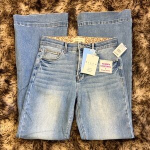 Risen Women's Classic Blue High Waisted Trouser Jeans